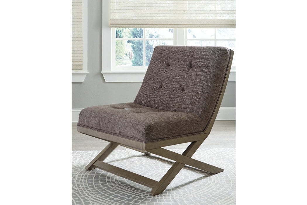 Sidewinder Taupe Accent Chair - Lara Furniture