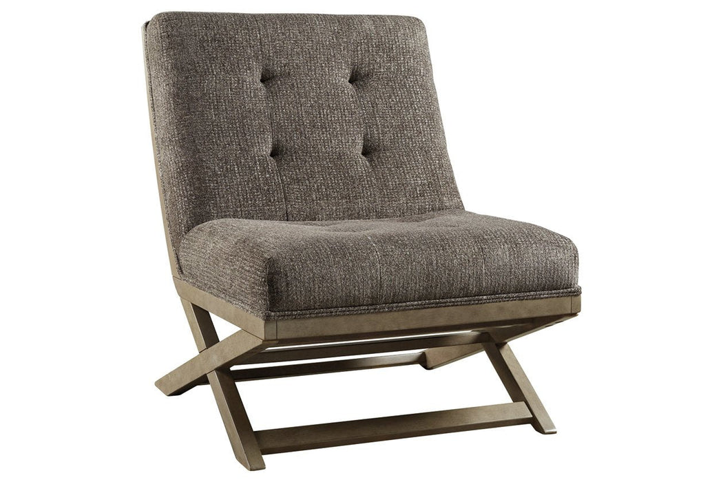 Sidewinder Taupe Accent Chair - Lara Furniture