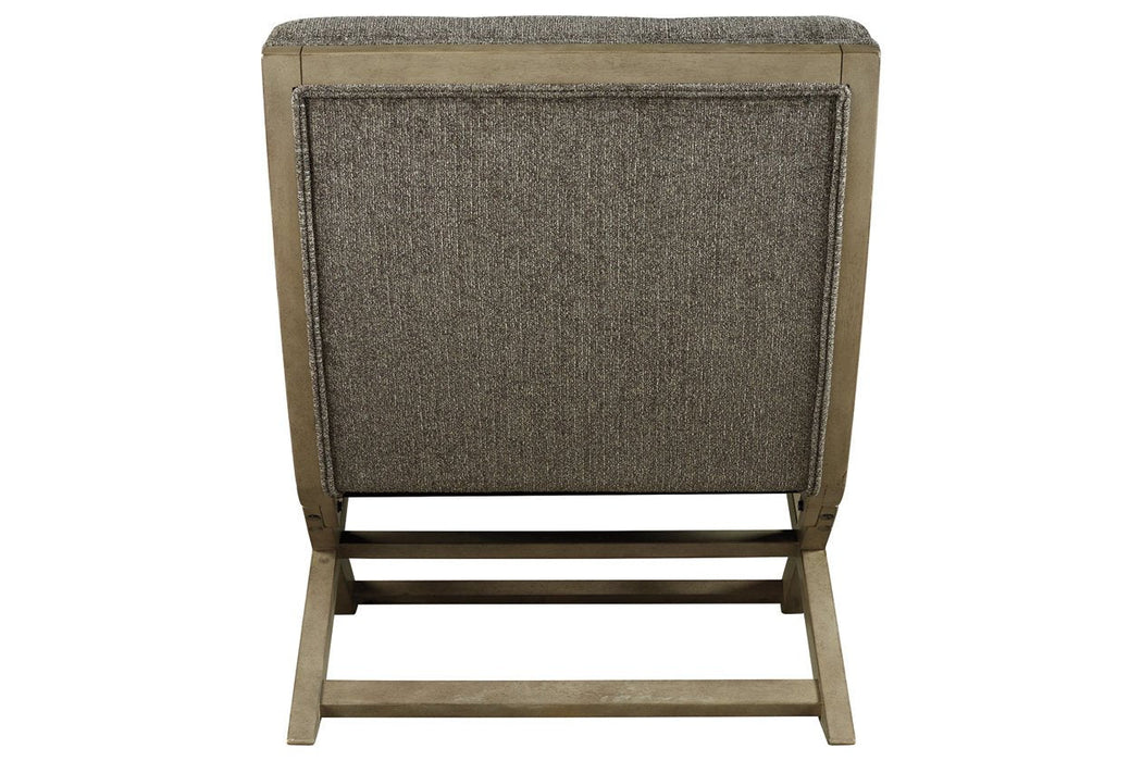 Sidewinder Taupe Accent Chair - Lara Furniture