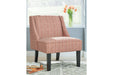 Janesley Orange/Cream Accent Chair - Lara Furniture