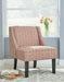 Janesley Orange/Cream Accent Chair - Lara Furniture