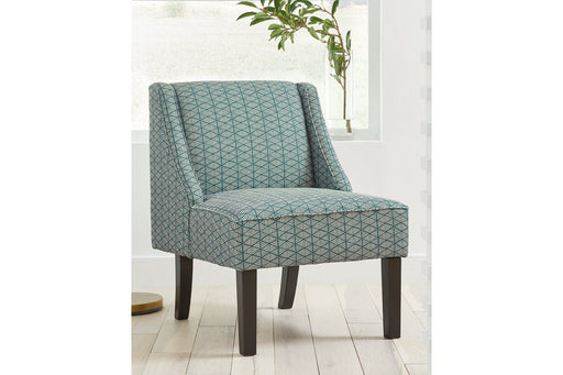 Janesley Teal/Cream Accent Chair - Lara Furniture