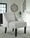 Janesley Teal/Ivory Accent Chair - Lara Furniture