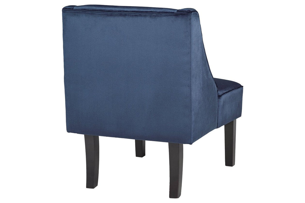 Janesley Navy Accent Chair - Lara Furniture