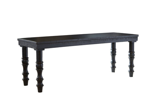 Dannerville Antique Black Accent Bench - Lara Furniture