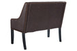 Carondelet Brown Accent Bench - Lara Furniture