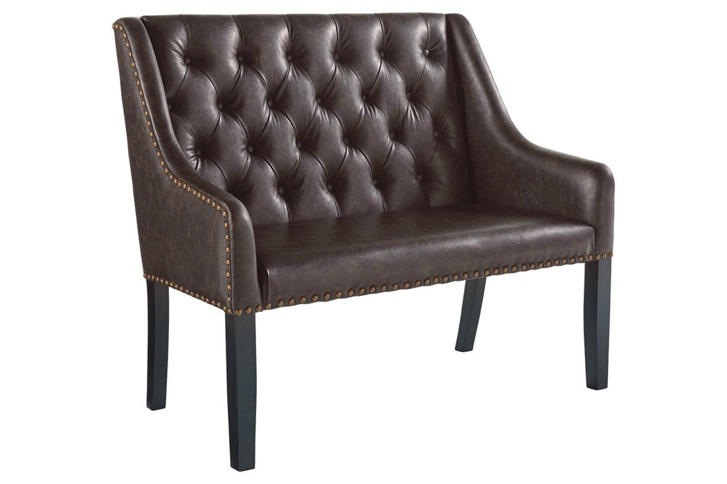 Carondelet Brown Accent Bench - Lara Furniture