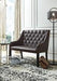 Carondelet Brown Accent Bench - Lara Furniture