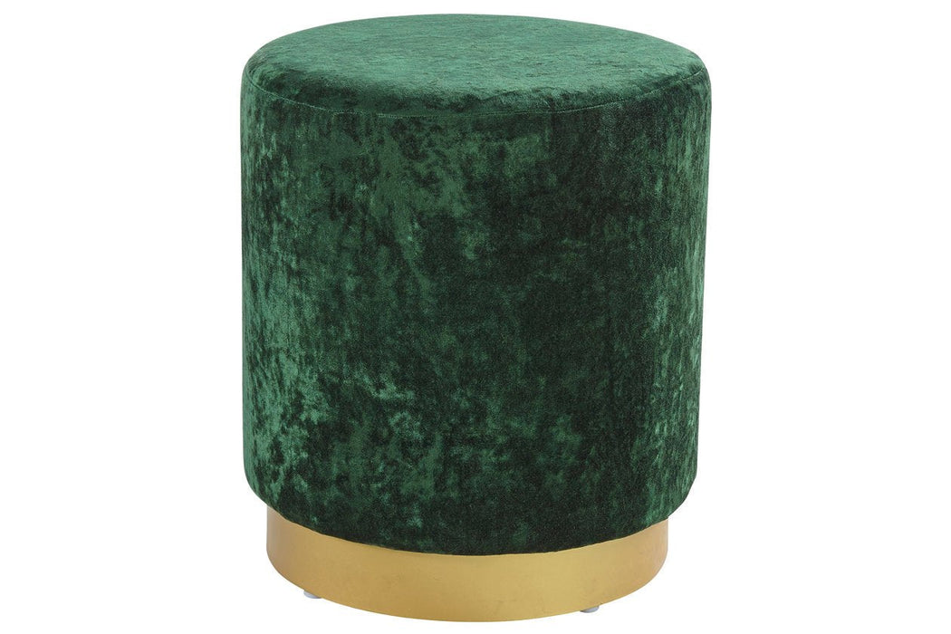 Lancer Green Accent Ottoman - Lara Furniture