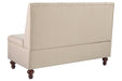 Gwendale Light Beige Storage Bench - Lara Furniture