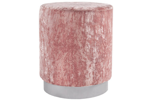 Lancer Blush Pink Accent Ottoman - Lara Furniture