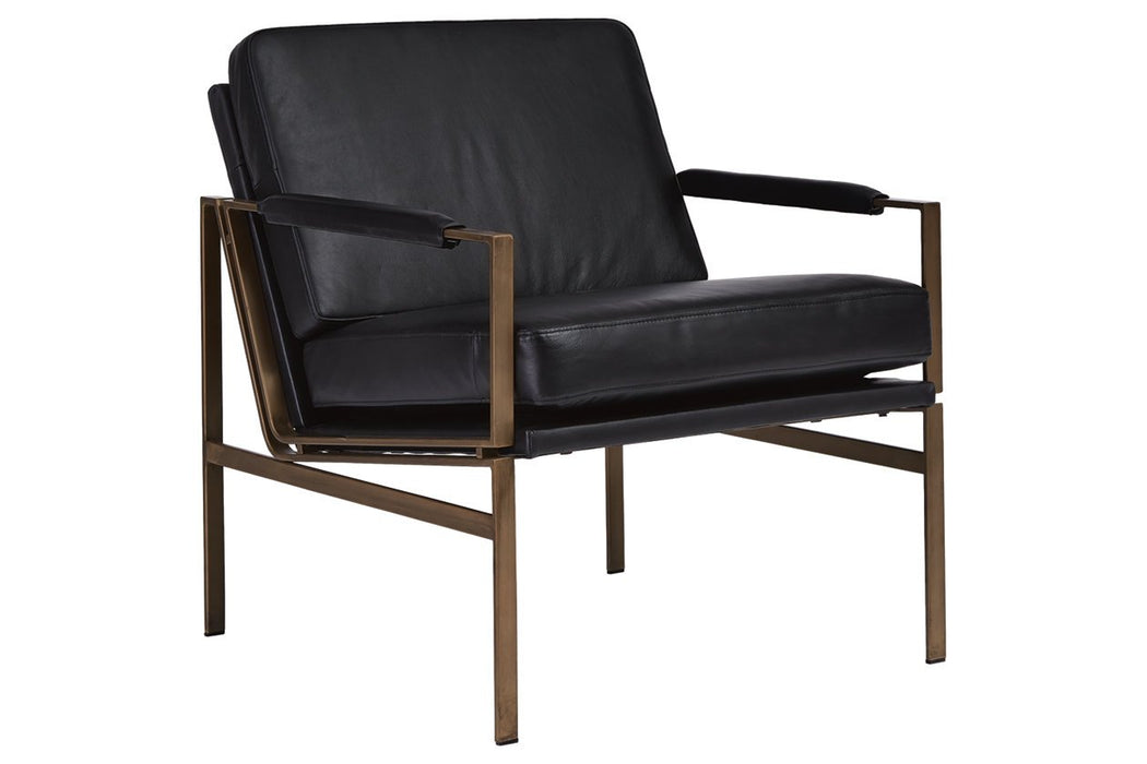 Puckman Black Accent Chair - Lara Furniture