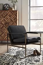 Puckman Black Accent Chair - Lara Furniture