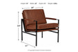 Puckman Brown/Silver Finish Accent Chair - Lara Furniture