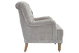 Dinara Dove Gray Accent Chair - Lara Furniture