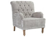 Dinara Dove Gray Accent Chair - Lara Furniture