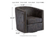 Brentlow Distressed Black Accent Chair - Lara Furniture