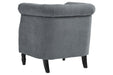 Jacquelyne Slate Blue Accent Chair - Lara Furniture