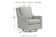 Kambria Frost Accent Chair - Lara Furniture