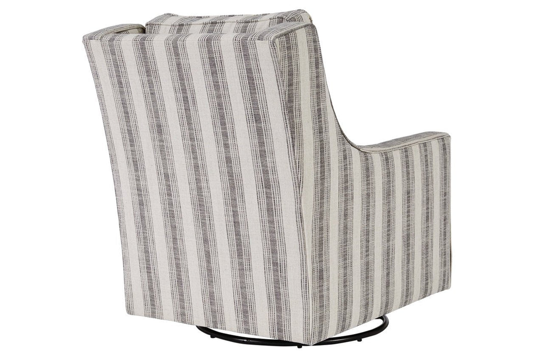 Kambria Ivory/Black Accent Chair - Lara Furniture