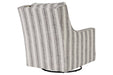 Kambria Ivory/Black Accent Chair - Lara Furniture