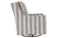 Kambria Ivory/Black Accent Chair - Lara Furniture