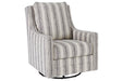 Kambria Ivory/Black Accent Chair - Lara Furniture