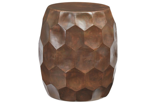 Wynlow Copper Finish Stool - Lara Furniture