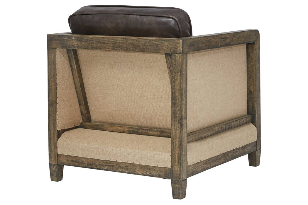 Copeland Brown Accent Chair - Lara Furniture