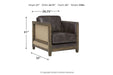 Copeland Brown Accent Chair - Lara Furniture