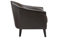 Brickham Dark Brown Accent Chair - Lara Furniture