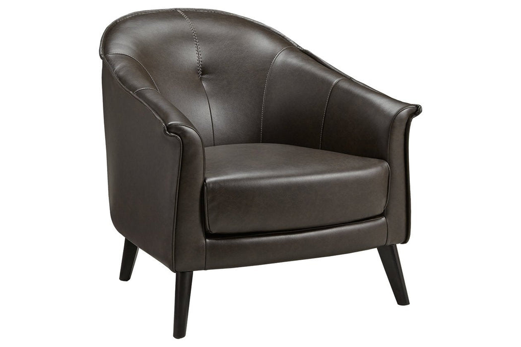 Brickham Dark Brown Accent Chair - Lara Furniture