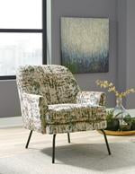 Dericka Beige/Green Accent Chair - Lara Furniture