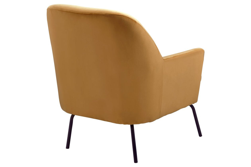 Dericka Gold Accent Chair - Lara Furniture