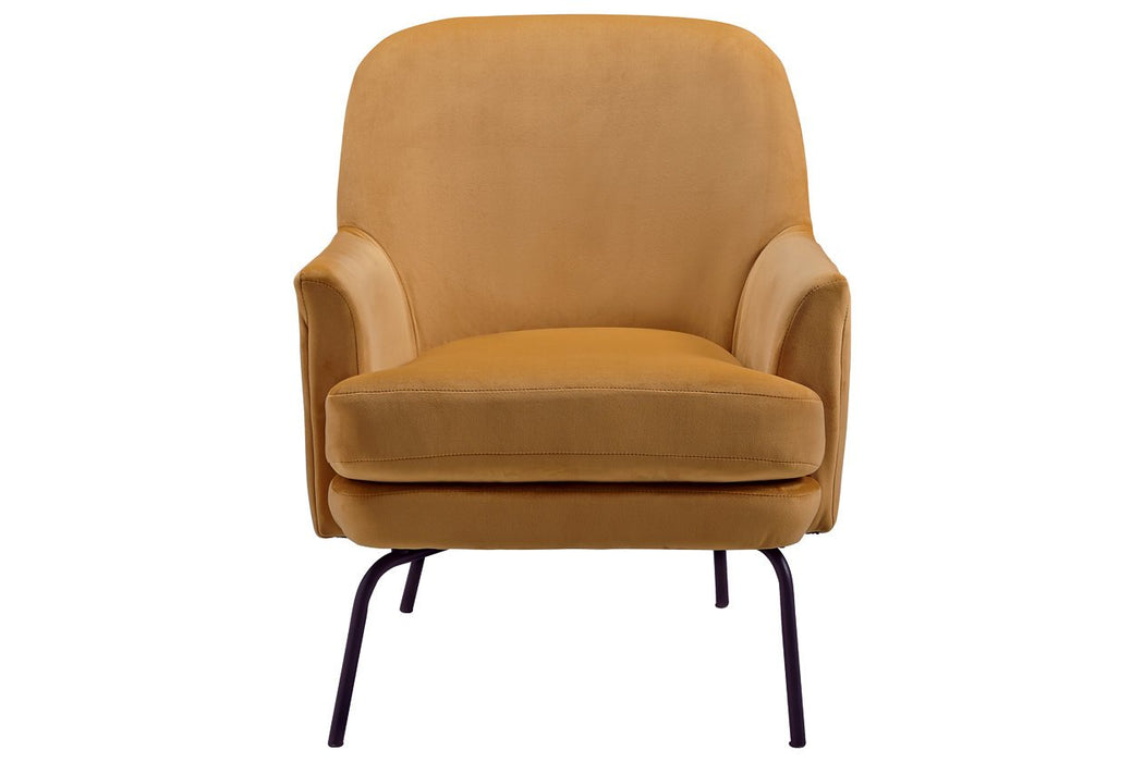 Dericka Gold Accent Chair - Lara Furniture