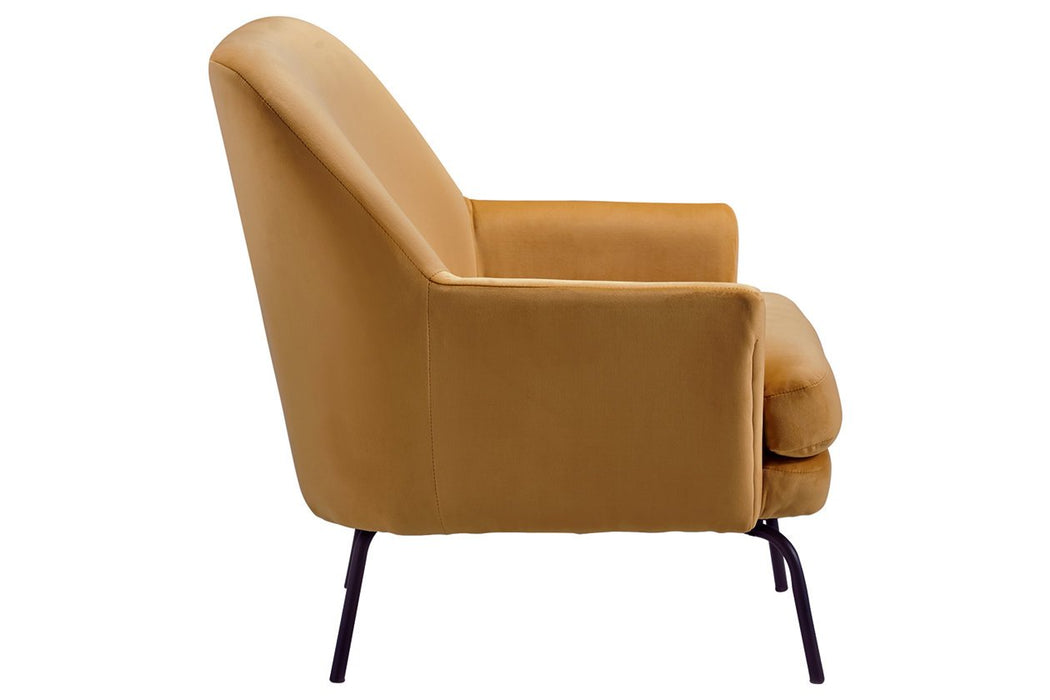 Dericka Gold Accent Chair - Lara Furniture