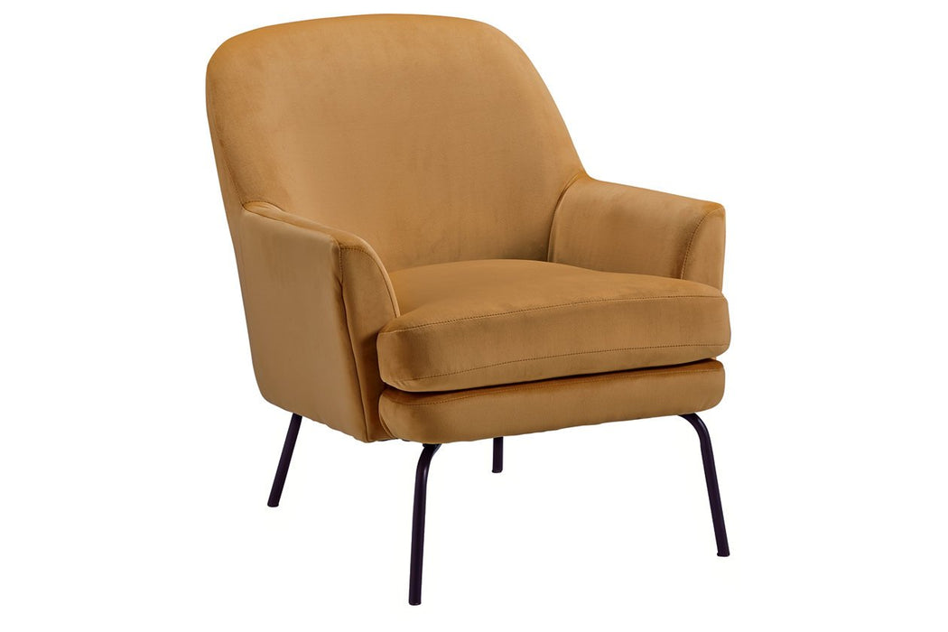 Dericka Gold Accent Chair - Lara Furniture