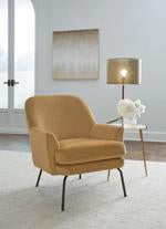 Dericka Gold Accent Chair - Lara Furniture