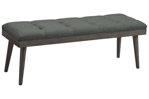 Ashlock Charcoal/Brown Accent Bench - Lara Furniture