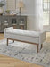 Briarson Beige/Brown Storage Bench - Lara Furniture