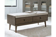 Chetfield Beige/Brown Storage Bench - Lara Furniture