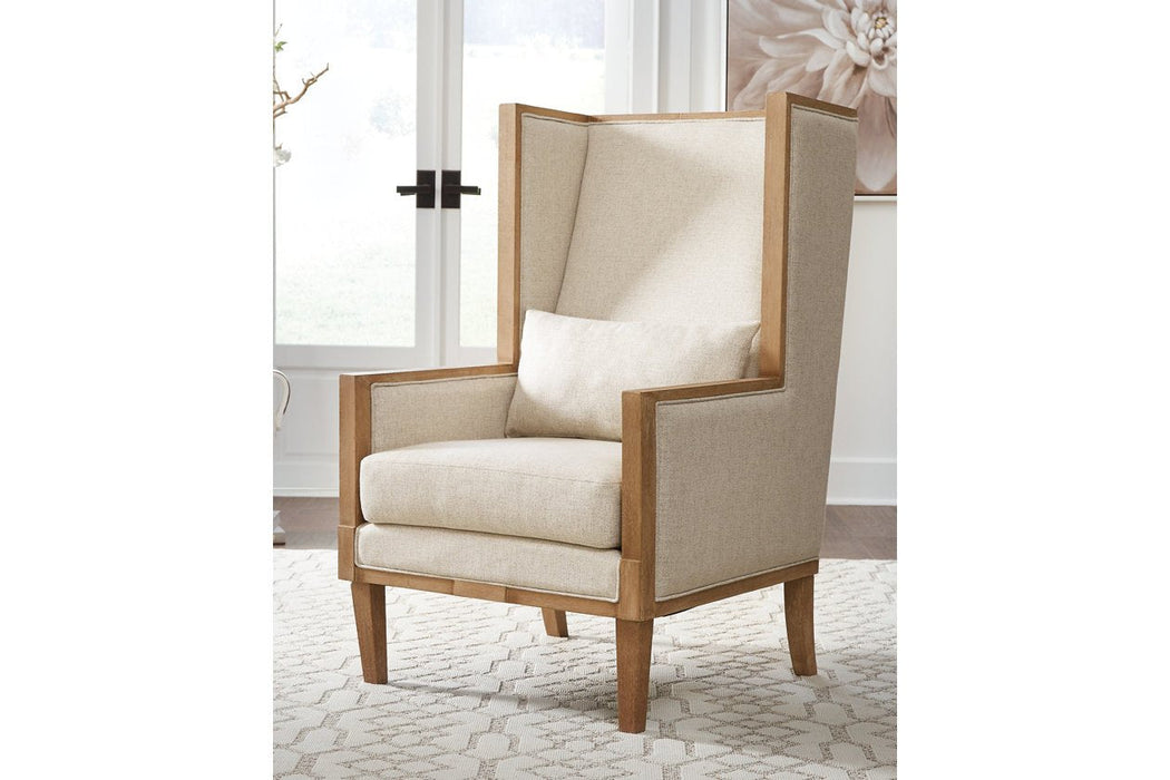 Avila Linen Accent Chair - Lara Furniture