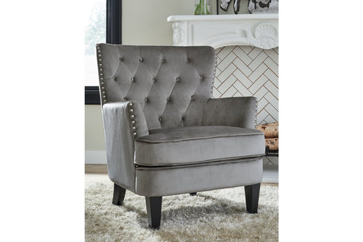 Romansque Gray Accent Chair - Lara Furniture