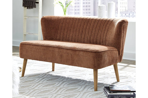 Collbury Cognac Accent Bench - Lara Furniture