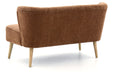 Collbury Cognac Accent Bench - Lara Furniture