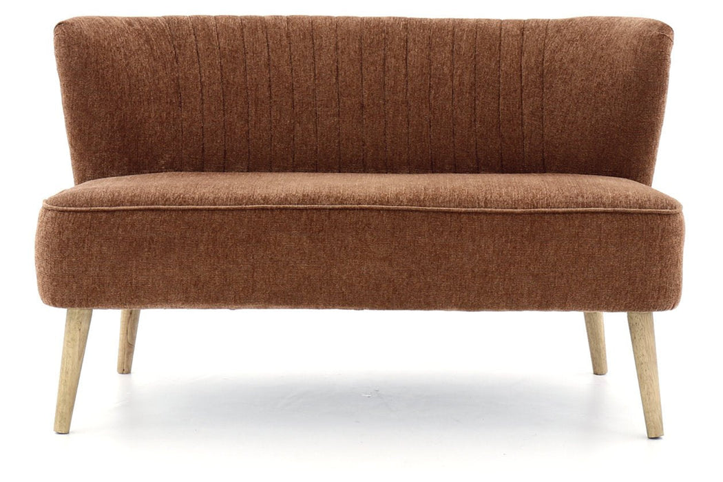 Collbury Cognac Accent Bench - Lara Furniture