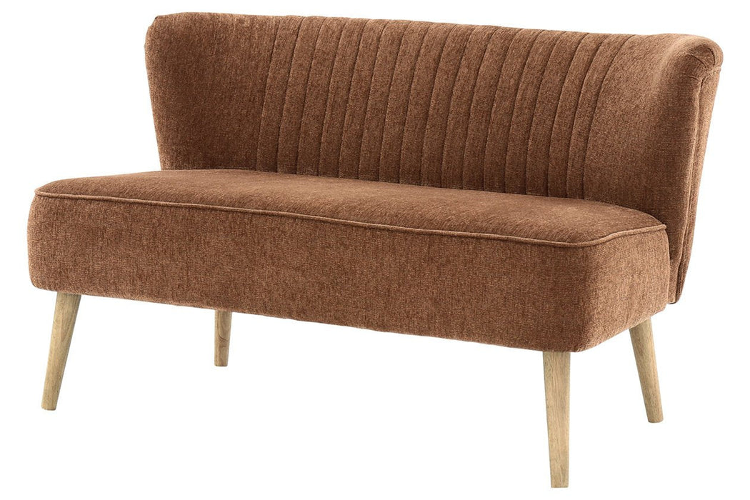 Collbury Cognac Accent Bench - Lara Furniture