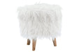 Elson White Storage Ottoman - Lara Furniture