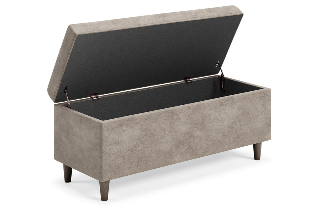 Becklow Beige Storage Bench - Lara Furniture