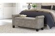 Durbinleigh Beige Storage Bench - Lara Furniture